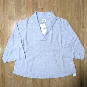 WRAP LONDON Wide Sleeve Cashmere Sweater in Lilac Size 4/6 or S (NEW WITH TAGS)